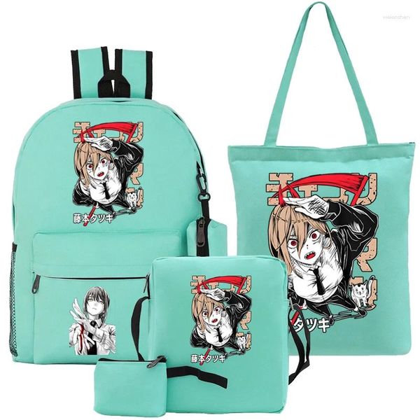 Mochila Power Kawaii Chainsaw Man mochilas Femeninas de monedas de monedas de monedas para niños Bolsas para niños para chicas de estafa