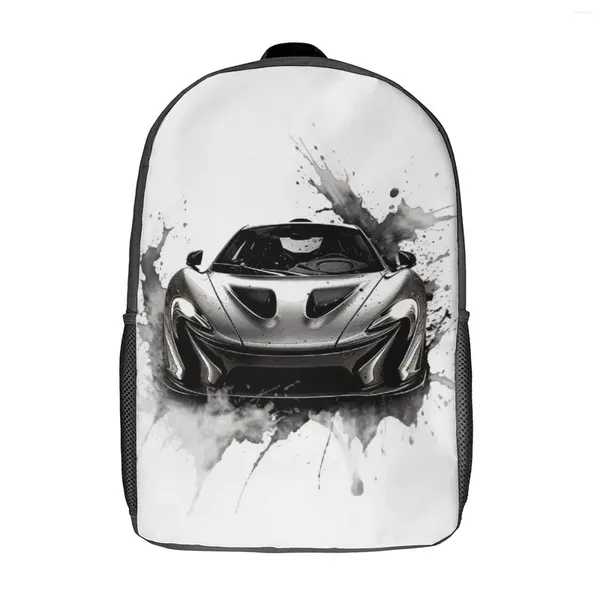 Sac à dos puissant pour la voiture de sport de sport dessin hyper artistique randonnée sac à dos unisexe des sacs scolaires de loisirs concepteur grand sac à dos