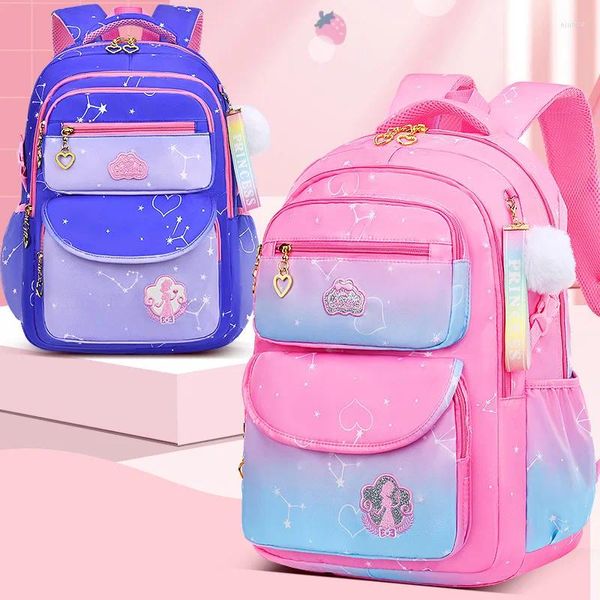 Mochila en la escuela primaria bobbag dibujos animados princesas al estilo de chicas de alta belleza para niños mochilas al por mayor para