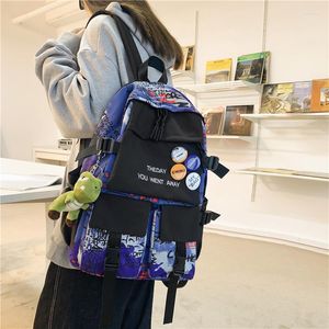 Sac à dos produit sac à dos femme plus poches à rabat fonction sacs à dos Graffiti pour adolescent beauté Nylon sac d'école femmes