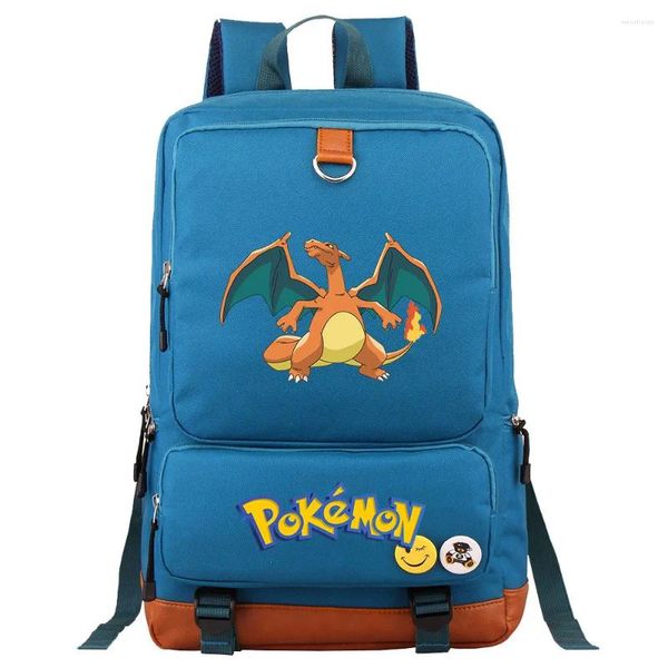 Sac à dos Raichu Charizard garçons filles enfants école livre sacs femmes sac à dos adolescents toile hommes ordinateur portable voyage étudiant