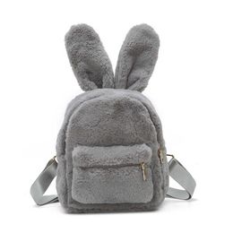 Sac à dos RanHuang nouvelle arrivée 2022 hiver femmes en peluche sac à dos filles mignon sac à dos petit sac à dos rose blanc mochila feminin299r