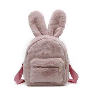 Mochila RanHuang nueva llegada 2022 mochila de felpa para mujer de invierno mochila bonita para niñas mochila pequeña rosa blanca mochila feminin189s