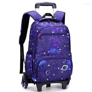 Rugzak Rolling Mochila Infantil Escolar Reizen Op Wielen Kinderbagage Cartable Scolaire Enfant Trolley Schooltassen Voor Jongens