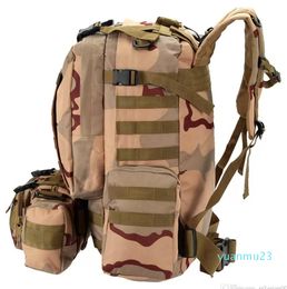 Rugzak rugzak een outdoor 45 molle tactische luxe handtassen wandelen camping klimmende designer tassen 600d camouflage heren sport lugg236s