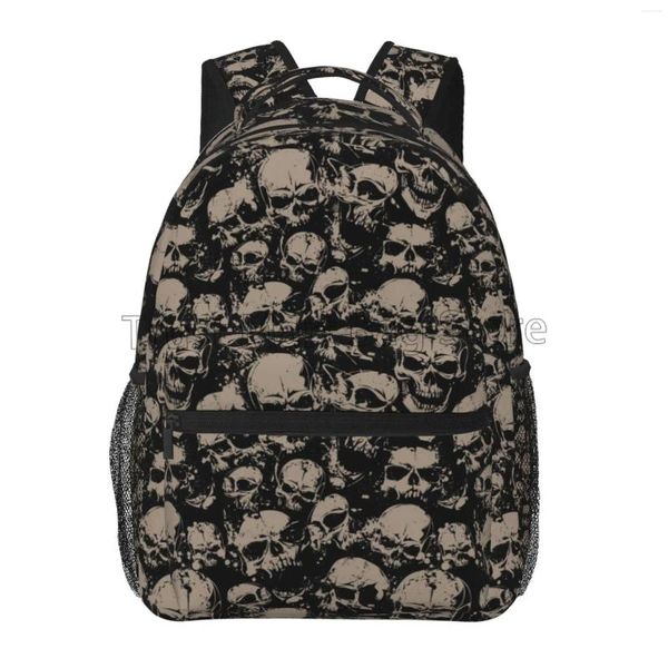 Mochila Scary Retro Skull for Women Men Viaje informal