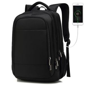Backpack School Tas Business Travel grote capaciteit Computer USB oplaad waterdicht 265Y
