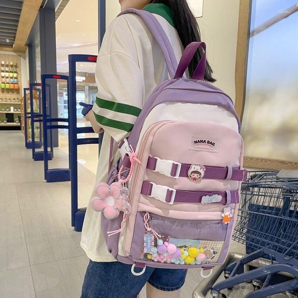 Mochila Mochila escolar Niñas Alumnos de secundaria Ins Wind Japonés Harajuku Feminina