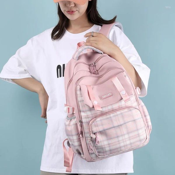 Sac à dos sacs d'école pour les élèves du primaire adolescentes filles mignon ordinateur portable étanche en Nylon grande capacité voyage