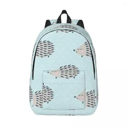 Backpack Schoolbag Student Cartoon Hedgehog met Polka Dots Schouder Laptop Bag School