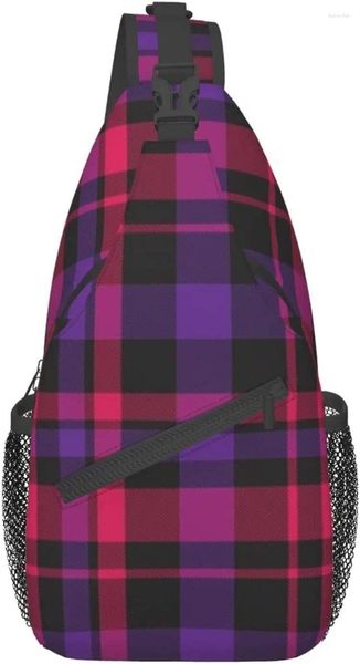 Mochila de mochila Escocia Crossbody Sling Bag Travel Senderismo Papelada para hombres Mujeres unisex casuales