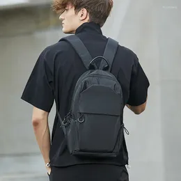 Mochila mochila para hombres pequeñas deportes al aire libre bolso de la escuela de la escuela oxford mini hombro de viaje para hombres 2024 mochila negra