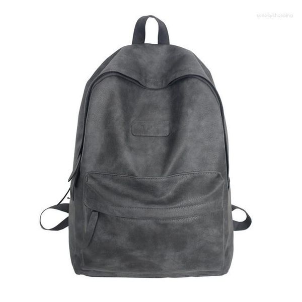 Mochila mochila de cuero suave mochilas diseñador de chicas bolsas portátiles de laptop gran capacidad de viaje blancos pus de alta calidad hombre