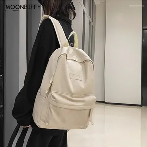 Rugzak zacht lederen heren rugzakken hoogwaardige dames man man meisje luxe ontwerper back pack laptop tas grote capaciteit reizen