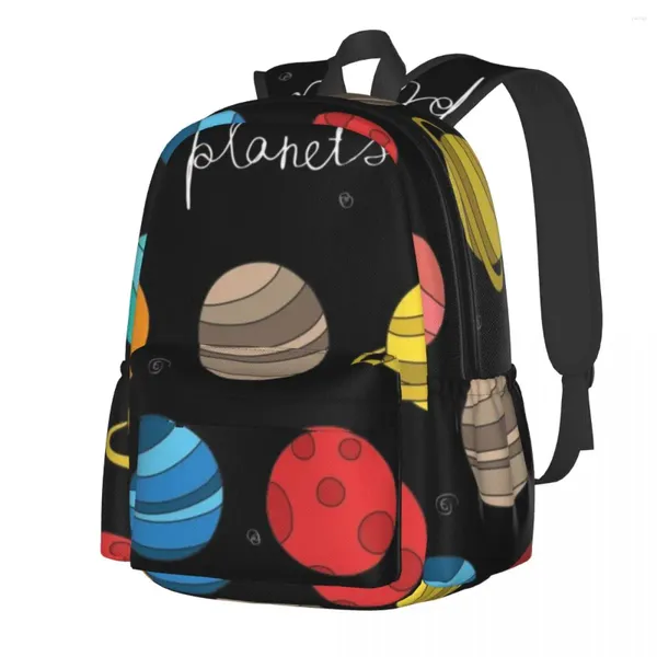 Mochila Sistema solar Planetas Ilustración Space College Mochilas