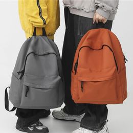 Sac à dos couleur unie femme école homme collège étudiant voyage sac à dos cartable pour adolescentes garçon 2022 Mochila livre sac à dos