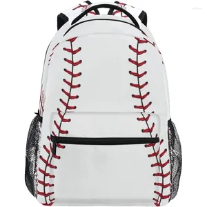 Mochila Deportes Béisbol Impresión Escuela Para Niñas Niños Niños Portátil Viaje Camping Daypack