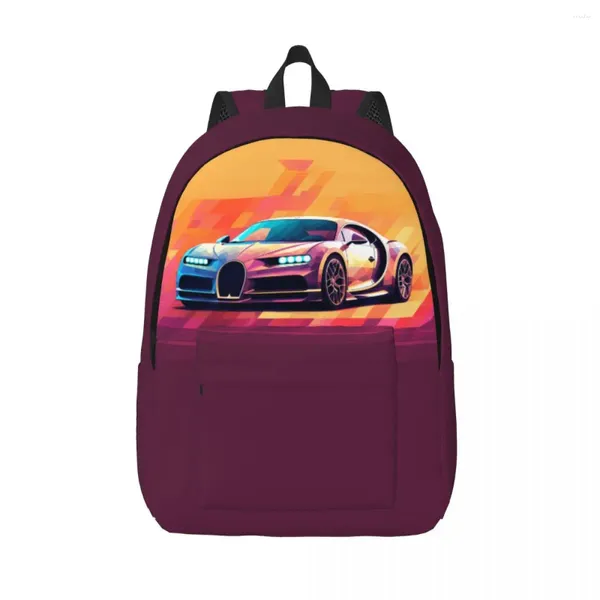 Backpack Sports Car Tolevas Backpacks Cartoon 2D Elements School Big Fashion Sacs