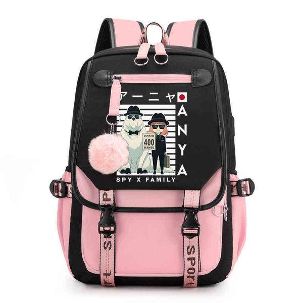 Sac à dos Spy x Famille Anya Forger Anime Primaire s Étanche Enfants Sacs Filles Sac De Voyage Mochila 220628