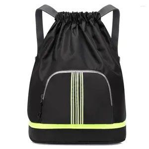 Mochila correa de bolsillo de bolsillo con cordón al aire libre impermeable al aire libre plegable plegable para hombres y fitness de fitness de fitness de fitness