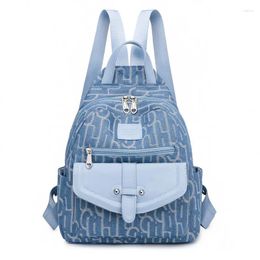 Backpack Style 2024 toile dames sac à dos femelle sacs de mode concepteur de mode féminine école adolescentes sacs de livres décontractés ms ms