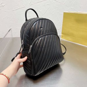 Rugzakstijl rugzakken ontwerper handtassen schoudertassen klassieke dames designer tas handtas zwart rugpakket zakken streep schoolbag 230101