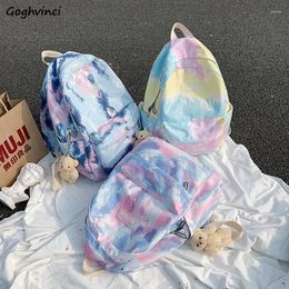 Sac à dos sac à dos femmes femmes toivas tie-dye harajuku streetwear coloré sweet girls loisir scolares scolariss