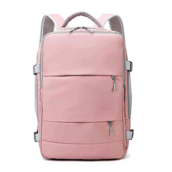 Sac à dos Style Bagpink femmes résistant à l'eau Anti-vol élégant sac de jour décontracté avec sangle de bagage port usb charge 220723