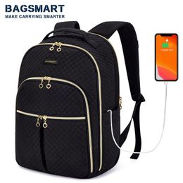 Laptop -rugzakken voor rugzakstijl voor vrouwen 15,6 inch Notebook Bags Schooltas Schikbaar werk college Travel Business Trip