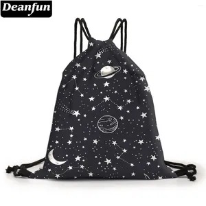 Sac à dos de style doyenfun noir Sac à crampons splalendide Space Planet Women Fashion Softback for School 60445