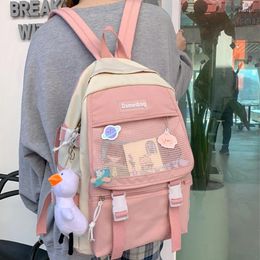 Style sac à dos Estuaqueen kawaii nylon femmes mode rucksack imperméable pour adolescentes sac école mignon de livre d'étudiant voyage mochila