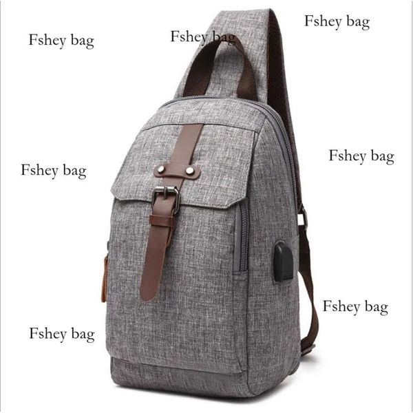 Style de sac à dos gris voyage HBP Lage sac à sangle unique sac à bandoulière couleur unie sac à dos anti-éclaboussures pour les étudiants du collège gratuit S