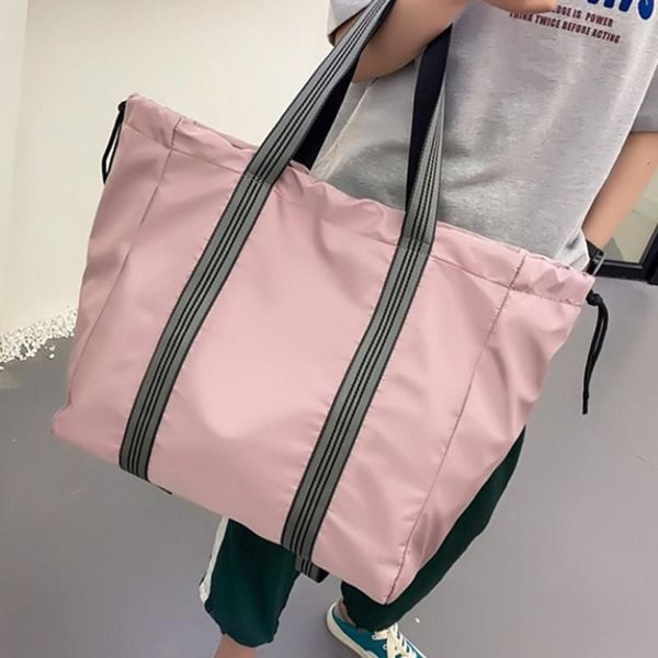 Sac à dos Style grande capacité en tissu Oxford, sac à Double épaule avec cordon de serrage pour étudiant, école, étanche, voyage 330e