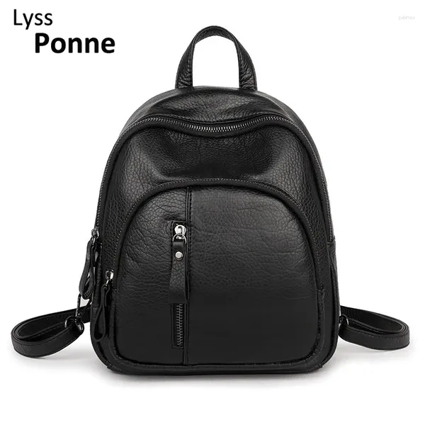 Sac à dos Mini Femmes Pu en cuir Sac à épaule pour les adolescentes Kids Kids Fashion Small Bagpack Femme Ladies School