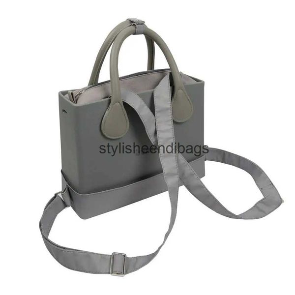 Style de sac à dos Nouveau sac carré en caoutchouc silicone EVA huntfun avec poche intérieure avec sangle poignée ronde ceinture femmes sac à main épaule O sac StyleH24219