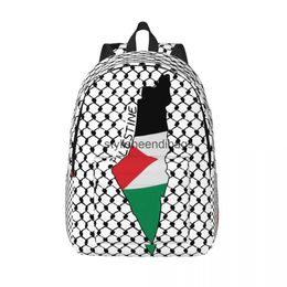 Sac à dos Style Palestinien Carte de drapeau Palestine Étudiant extérieur travail KEFFIYEH DAYPACK MENS MENSE BATE COMMANDE H240504