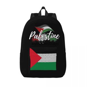 Backpack -stijl Palestijnse vlaggenheren en dames mode High School Business Daypack laptop schoudertas duurzaam H240504
