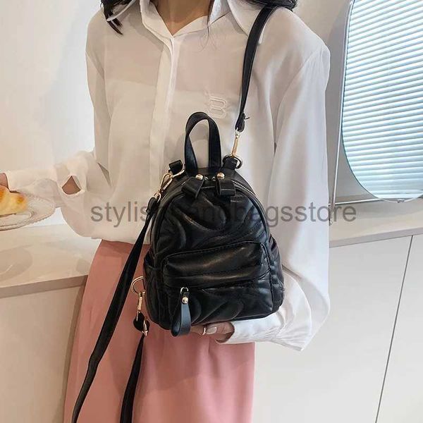 Sacs d'école de style sac à dos Mini sac à dos Sacs à dos en PU 2023 Nouveaux sacs à la mode pour femmes pour adolescentes Filles Sacs à dos de luxestylishhandbagsstore