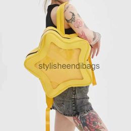 Mochila Estilo Mochilas Escolares Mochila Estrella Amarilla PU Leater Soulder Bolsa Linda Adolescente Mujer Scoolbag Mochila Chica Picante Mochilas De Viajestylisheendibags