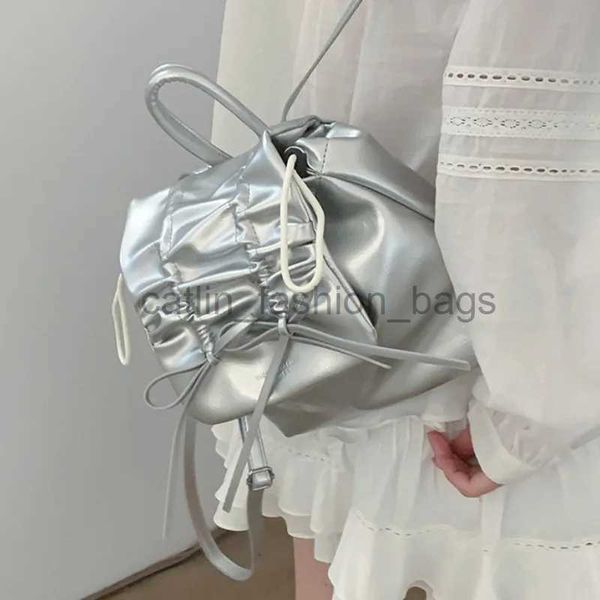 Sac à dos Style sacs à bandoulière sacs plissés femmes exquis arc mode coréenne étudiant décontracté femmes Bagcatlin_fashion_bags