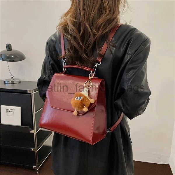 Sac à dos Style Sacs à bandoulière Sacs d'extérieur Sac pour femme belle qualité grande capacité imperméable Pu solide décontracté fermeture éclaircatlin_fashion_bags