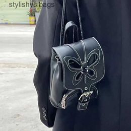 Backpack Style Totes American Retro Retro Hollow Butterfly Mini Cute Backpack Nouveau Niche Design Hot Girl Small Small H240529