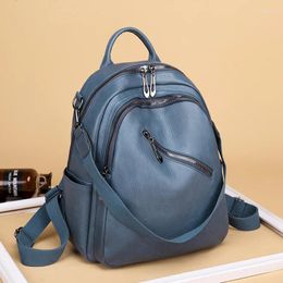 Sac à dos Femmes de haute qualité Cuir PU pour les adolescentes Sac à école de grande capacité Bagpack d'épaule féminin Mochila