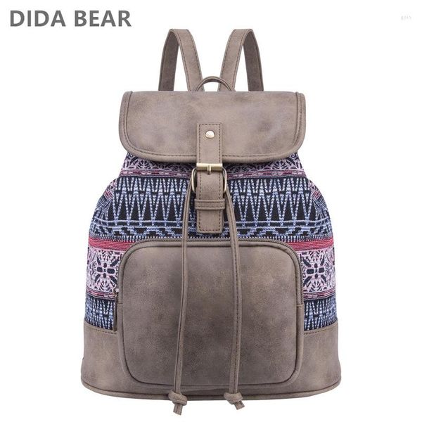 Mochila de lona con estampado para mujer, Mochila escolar para adolescentes y niñas, Mochila para mujer, Mochila femenina