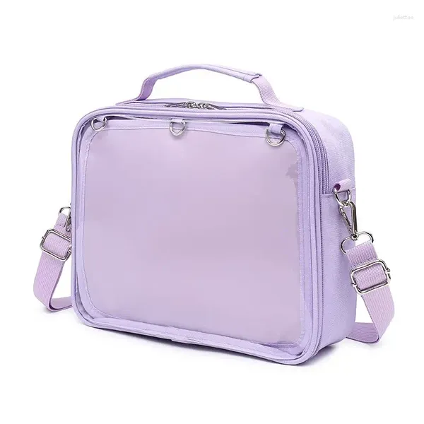Mochila dulce estilo japonés Lolita chicas JK Transparente mochilas bolsos femeninos lindos estudiantes caja escolar bolsos de hombro estuche de belleza