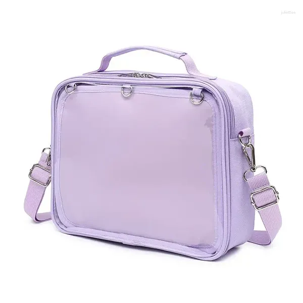 Sac à dos doux Style japonais Lolita filles JK sacs à dos transparents sacs à main femme mignon étudiants boîte d'école sacs à bandoulière étui de beauté