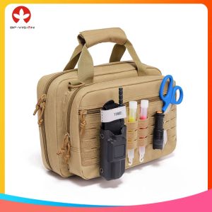 Mochila Bolso táctico al aire libre Crossbody Sistema Molle de nailon duradero Bolsa de pecho Estuche magnético para accesorios de caza Estuche para computadora portátil de negocios