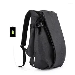 Backpack TangCool Men's Men's 17 "Laptop Business Business Travel Sport Sport imperméable USB Charge pour un sac à école pour adolescents