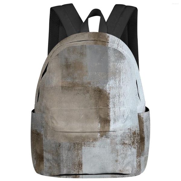 Sac à dos Taupe Art abstrait moderne femmes homme sacs à dos école de voyage étanche pour étudiant garçons filles ordinateur portable livre Pack Mochilas