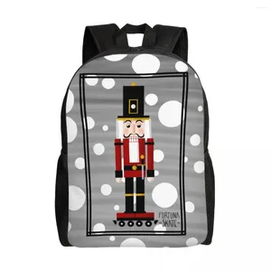 Mochila The Nutcracker on Wheels Laptop Women Men Men Casual Bookbag para Bolsas de Navidad para estudiantes universitarios